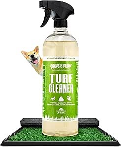 Paws and Play Turf Cleaner for Pet Urine Outdoor and Indoor | Artificial Grass Dog Urine Cleaner That Cleans and Deodorizes Pet Waste on Fake Grass For Dogs - 32 Fl Oz (Single)