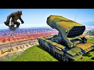 HUMANITY ARMY vs 2,000,000 BEASTMEN & GIANTS - Ultimate Epic Battle Simulator 2