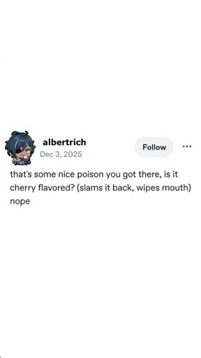 Kaeya gets drunk on Poison...