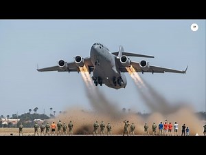 Unbelievable | US Air Force C-17 Pilot Driven Crazy By Performing Full-Speed ​​Emergency Takeoff