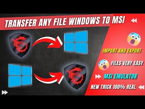 How to transfer any files pc to msi app player || Import and Export files emulator to pc