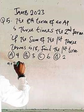 The Only Method used in solving Jamb questions #maths