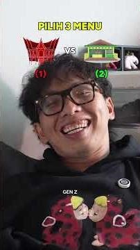 DIA TAKUT DIPUKULIN FIX 😹 -produser | Pilih 3 Menu Padang VS Warteg