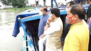 The beauty of #Sipajhar is breathtaking! As I inspected the riverine areas at Gorukhuti on a country boat, I got a chance to experience the bliss of this naturally gifted place. Also, the ancient Shiva temple has a pleasant aura of its own. You would like to watch 👇 | Himanta Biswa Sarma