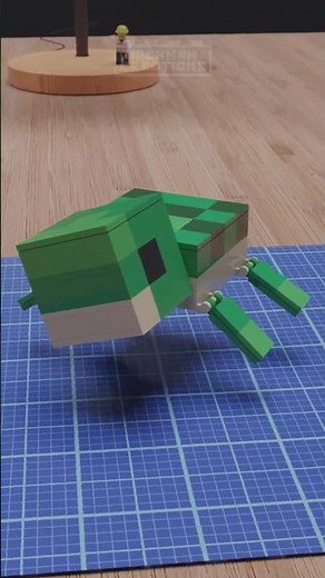 Minecraft Baby Turtle | LEGO Assembly Animation #lego
