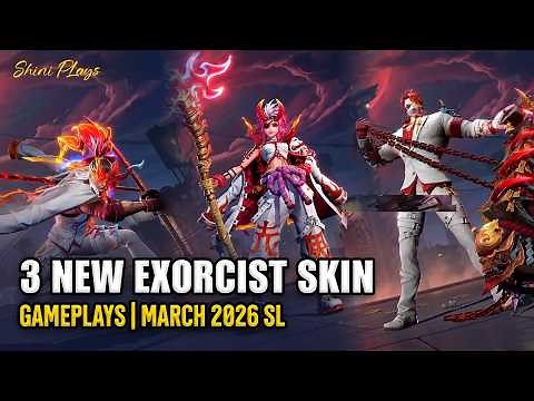 3 NEW EXORCIST GAMEPLAY | Saber, Ruby & Phoveus Exorcist Skins | March 2026 Starlight Skin