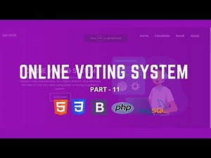 Online Voting System using Php and Mysql Part - 11 Candidate forms and apply