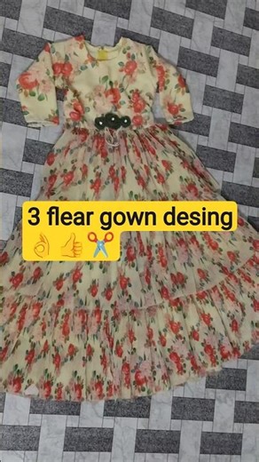 gown desing catting and stitching ✂️😍😃#shorts