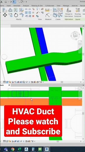 HVAC Duct Creating In Revit