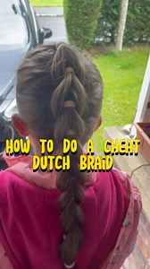 11K views · 77 reactions | How to cheat a Dutch braid  #braids #dutchbraids #plaits #bubblebraid #schoolhair #hairstyles | The Preston Family | Facebook
