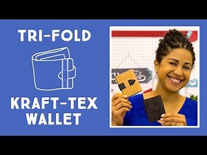 Make an Awesome Trifold Kraft-tex Wallet