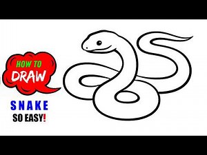 How to Draw a Snake (SO EASY!)