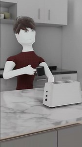 Exploding Toaster #3danimation #animation #memes #funny #viral