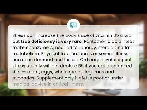 Does stress deplete B5? | B5 & Stress