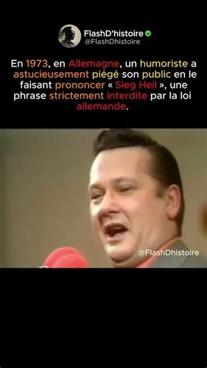 Un humoriste allemand piège son public.