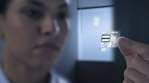 Computer Scientist Holding Microchip Processor Holographic Stock Footage Video (100% Royalty-free) 1089715105 | Shutterstock
