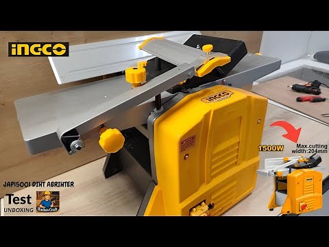 INGCO Planer Thicknesser, Abrihter JAP15001- Great for craftsmen!! (Test Unboxing)
