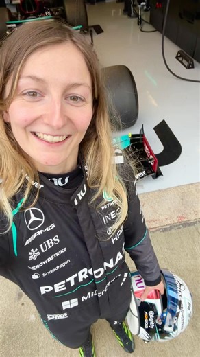 Hear from Doriane herself after an unforgettable day 💬 #f1 #formula1 #mercedesf1