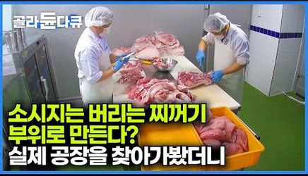 소시지에 고기의 어떤 부위가 들어가는지 궁금해서 찾아가봤더니｜소시지 공장｜korean food factory｜극한직업｜#골라듄다큐