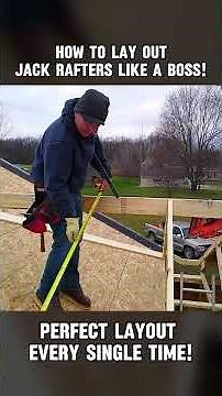 How To Lay Out Jack Rafters 🏠📐 Easy Framing Tutorial