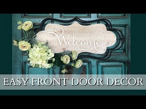EASY Front Door Decor! Simple Front Door Decoration | Using HOBBY LOBBY SALE Items to Decorate Door