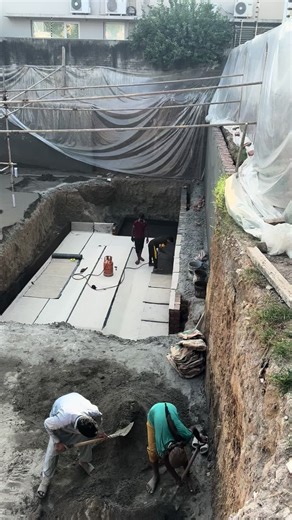 MashLAllah membrane sheet application on Basement Swimming pool for water proofing