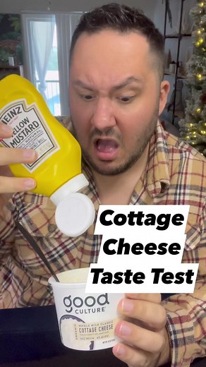 7.2K views · 296 reactions | Cottage cheese taste test! What should I try it with next???? #reels #food #tastebuds #foodie #dinner | Robert McGinnis | Facebook