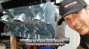 Pontiac V8 Rebuild Part 7b Painting Your Engine Block Using a Budget-Friendly Paint Booth