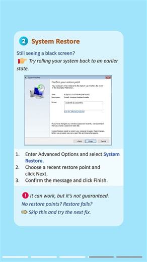 Windows Black Screen After Login? Fix It Fast! #pctips #startup #blackscreen #windows