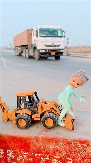 mini remote control JCB machine and girl loding dumper truck loader UNBOXING Testing 🤯 review #viral