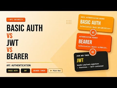 Basic Auth vs Bearer Tokens vs JWT — What's the Difference?