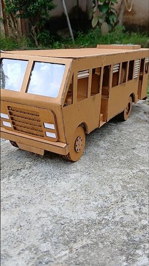 how to make rc bus with cardboard
