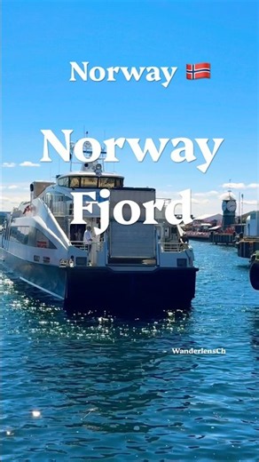 Norway Fjord Travel 🇳🇴⛴️ #travel #viralshorts