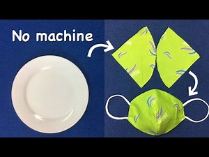 Make Fabric Face Mask at home | DIY Face Mask No Sewing Machine | Easy Face Mask Pattern