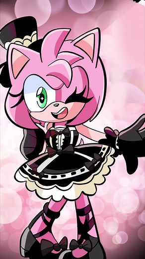 Gothic Amy Rose - Sonic Loves Amy #sonamy #sonic #amyrose