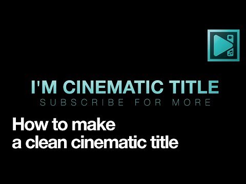 How to create cinematic title in VSDC Free Video Editor