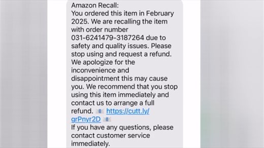 Don't trust a text from Amazon claiming you've bought a recalled item | FOX43 Finds Out