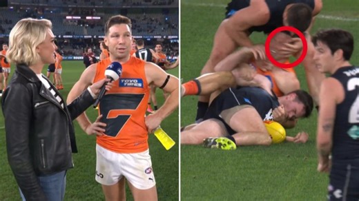 Toby Greene hits back over controversial eye-gouge moment