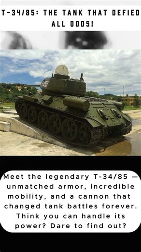 T-34/85: The Tank That Defied All Odds! #ww2 #history #documentary #viral