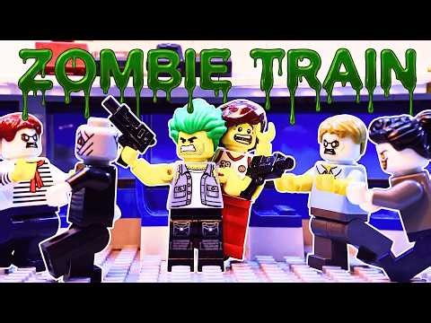 A LEGO Zombie Boarded His Train. Then the MUSIC Started Playing | Funny Lego Stop Motion