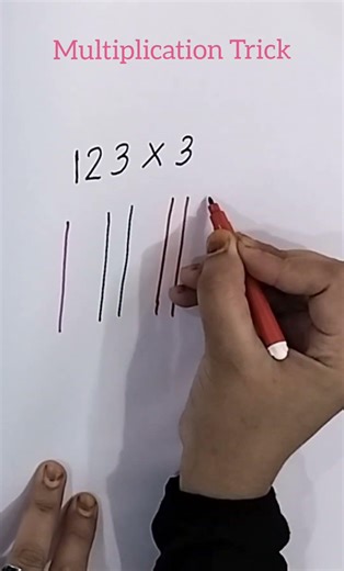 Japanese Method of Multiplication, Math Trick... #maths #mathshorts #mathstricks