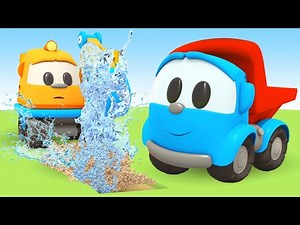 Leo der Lastwagen und Lifty der Gabelstapler. 3 Folgen am Stück. Zeichentrickfilme für Kinder