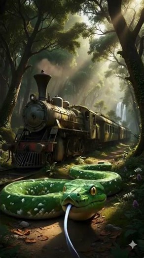 Exploring Abandoned Vehicle | TRAIN #aivideo #train #snake