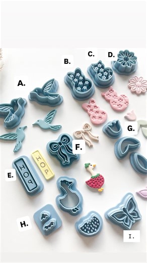 Spring Polymer Clay Cutters, Easter Earring Molds, Flower Themed - Etsy