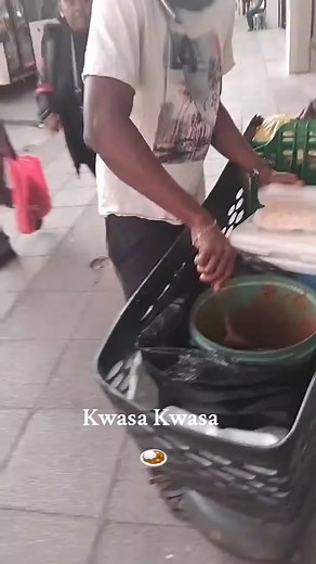 Nigerian food, we call it Kwasa-Kwasa, very delicious.