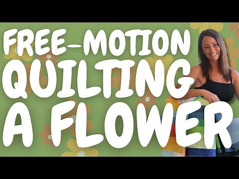 How to Free-Motion Quilt a Flower 🌸