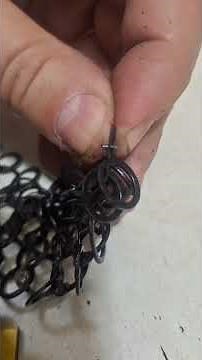 How to make medieval riveted chainmail #history #medieval #middleages #chainmail