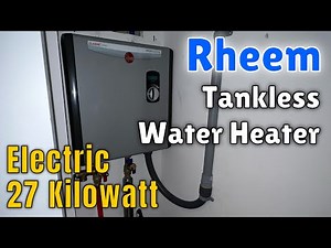 Rheem 27 KW Electric Tankless Water Heater Installation In Fort Myers, FL #plumber #plumbing #diy