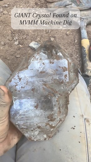 4.8K views · 151 reactions | This giant Herkimer diamond crystal was found on one of our machine digs here at Mohawk Valley Mineral Mining. Come dig with us! #herkimerdiamond #rockhound #rockhounding #minerals #quartz #crystals #crystalhealing #crystalsforsale #mining #adventure #outdoors #upstateny #newyork #recreation | Mohawk Valley Mineral Mining Inc | Facebook