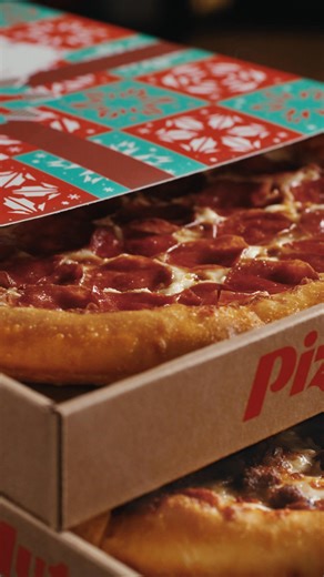 Kick off the holidays with Pizza Hut's Triple Treat Box-two pizzas, breadsticks, and dessert all wrapped up and ready to share. Starting at just $19.99. | Pizza Hut